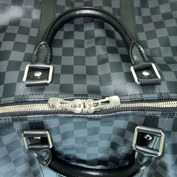 LIKE NEW Louis Vuitton ✩ Keepall Bandoulière 55 in Damier Graphite - Picture 6 of 16